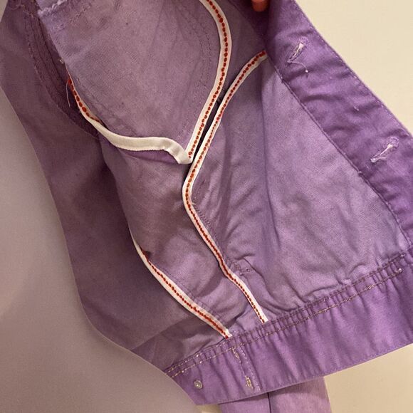 Parasuco Jeans Violet Lavender Purple Denim Jacket Vintage size medium M - Picture 10 of 10